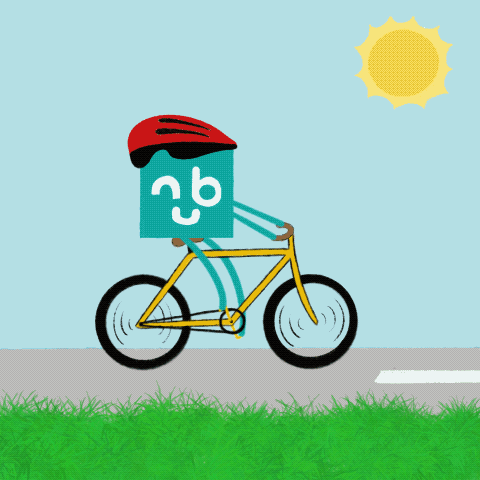 Nub on a bike animation
